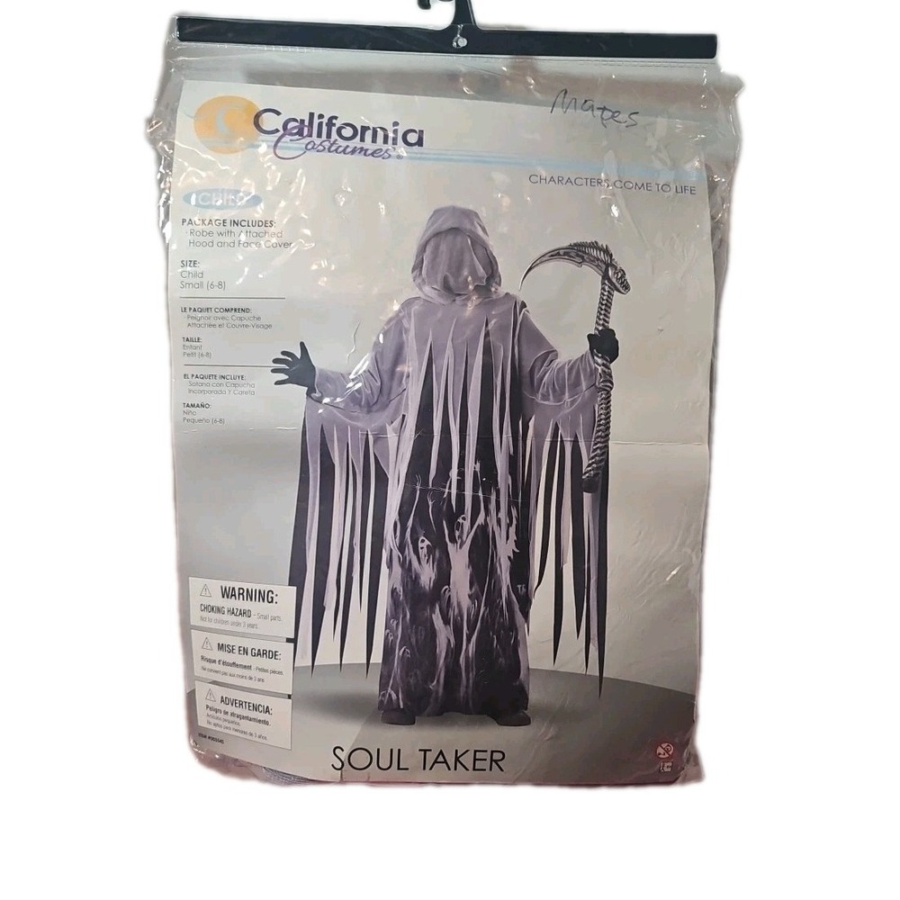 California Costumes Kids Soul Taker of Death Robbed Halloween Child  Small 6-8‎